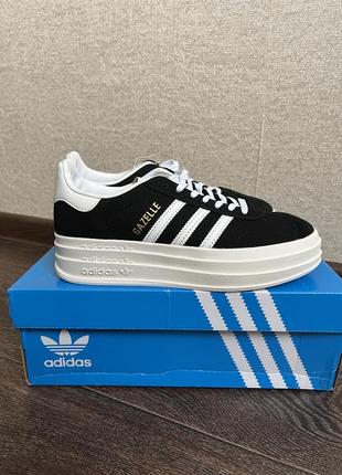 Срошко! adidas gazelle platform core black hq6912 кроссовки
