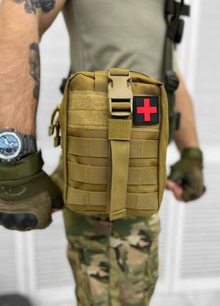 Аптечка тактична олива/ мультикам підсумок під аптечку всу військова аптечка сумка для медикаментів9 фото