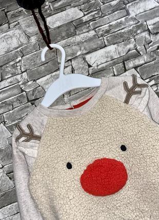 Свитер, теплый свитер, новогодний свитер, свите с оленем, кофта с оленем2 фото