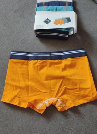 Детские трусы боксеры tex испания, комплект 3 шт. мальчику на 6-8 лет 116 122 128