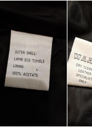 Оригинальная кожаная куртка – жакет sandwich черного цвета размер м/389 фото