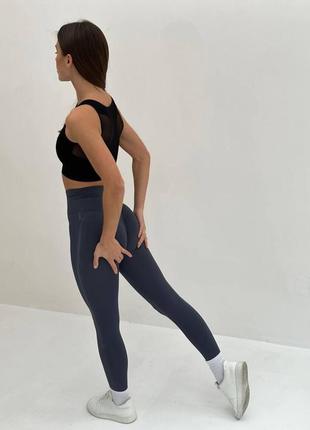 Безшовні жіночі спортивні лосини з ефектом пуш-ап для спорта та фітнеса з високою талією9 фото