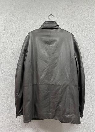 Куртка кожаная armani collezioni 54 xl мужская6 фото