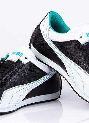 Кроссовки puma amg petronas black новые шкіряні кросівки puma