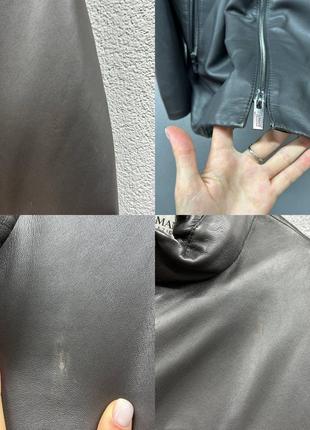 Куртка кожаная armani collezioni 54 xl мужская8 фото