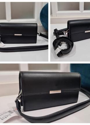 Женская маленькая черная сумка mohito2 фото