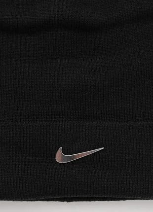 Шапка чоловік. nike u nsw beanie cuffed swoosh (арт. cw6324-071)3 фото