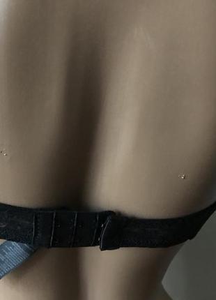Эсмара! чёрный бюстгальтер на косточках, спинка кружево германия, 75 b,80b, 85b.6 фото