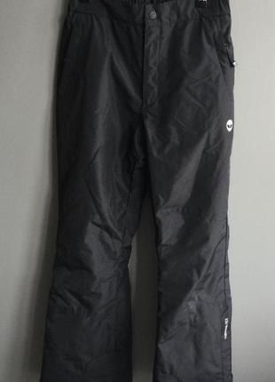 Тёплые штаны btg для мальчика р 152. технологичная ткань premium -tex, молния и резинка внизу штанин1 фото