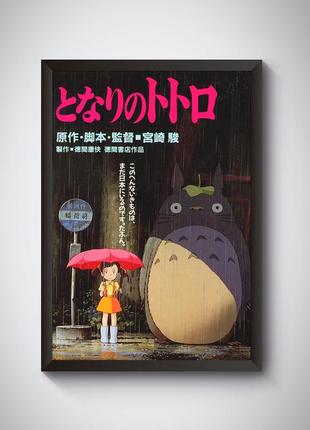 Набір постерів аніме хаяо міядзакі / 8 шт / тоторо, мононоке, віднесені привидами, мандрівний замок3 фото