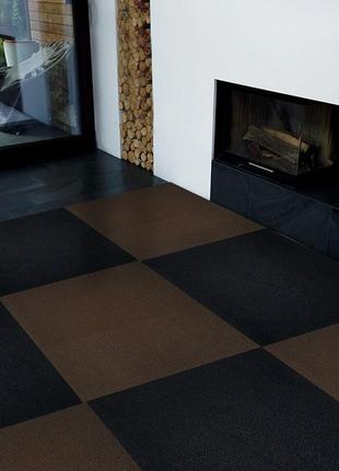 Самоклеюча плитка під ковролін, чорна, самоклейний килим, 600 х 600мм, 300 х 300мм8 фото