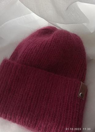 Рукавички і шапка з пуха норки