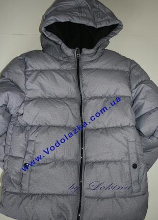 Куртка зимняя для мальчика серая, kiabi2 фото