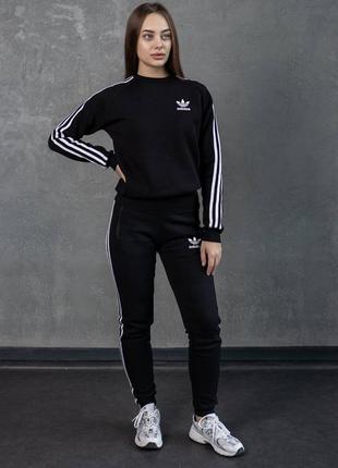 Жіночий спортивний костюм теплий флісовий adidas