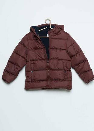 Куртка для хлопчика бордова зимня, kiabi1 фото