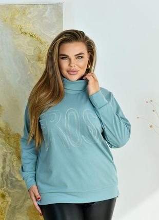 Стильний утепоений трикотажний светр, водолазка9 фото