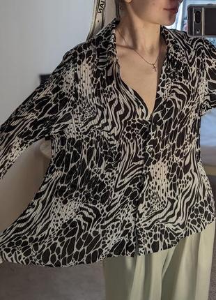 ❤️🦓сорочка-накидка😱🐆леопардова сорочка в зебру🐍👔 зміїний принт зебра🔥леопардовая рубашка блуза 3