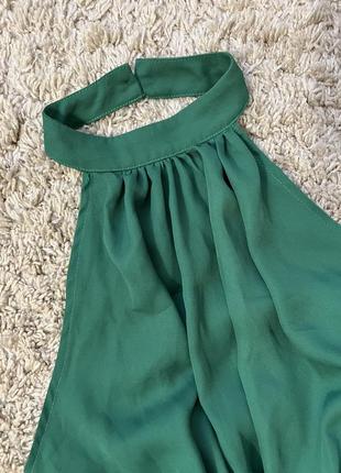 Зеленый ромпер комбинезон платье сарафан5 фото