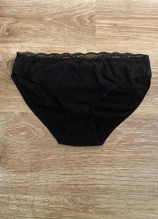 Шикарні, трусики, котонові, базові, в чорному кольорі, від бренду: the lingerie c&a 👌2 фото