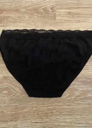 Шикарні, трусики, котонові, базові, в чорному кольорі, від бренду: the lingerie c&a 👌6 фото