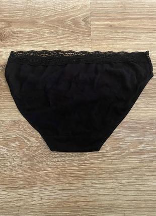 Шикарні, трусики, котонові, базові, в чорному кольорі, від бренду: the lingerie c&a 👌8 фото
