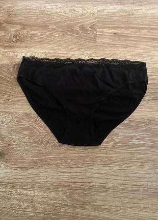 Шикарні, трусики, котонові, базові, в чорному кольорі, від бренду: the lingerie c&a 👌4 фото