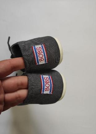 Распаровка синие джинсовые слипоны балетки кеды белой подошвой бантом тканевые skechers bobs