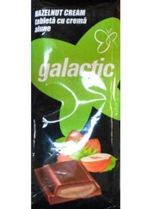 Шоколад молочный  galactic с арахисовой начинкой, 90г