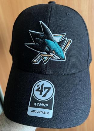 Бейсболка 47 brand mvp san jose sharks, оригінал, one size unisex3 фото