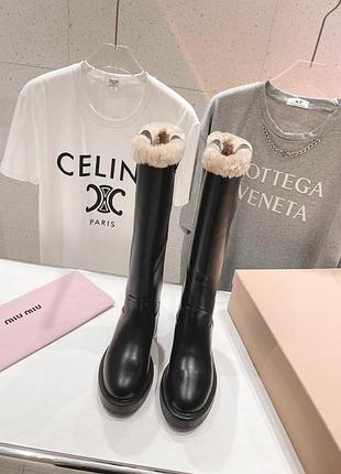 Високі чоботи miu miu