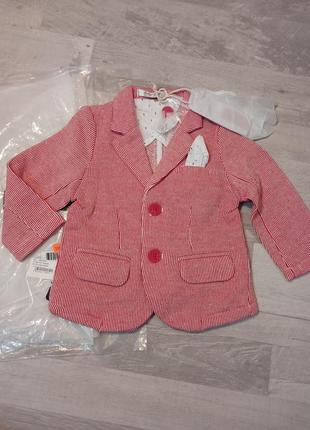 Жакет на малыша, мальчика, 6 месяцев, бренда street gong,новый.