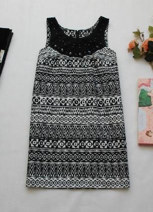Платье трапеция летнее в орнамент dorothy perkins