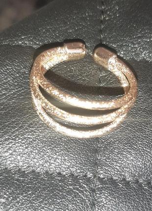 Шикарное кольцо с алмазным напылением размер регулируется1 фото