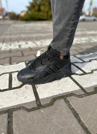 Зимние кроссовки adidas streetball black winter fur