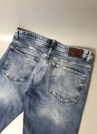 Светлые джинсы river island, голубые, ривер айленд, брюки, брюки, стильные, с потертостями4 фото