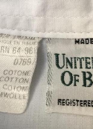 Белоснежная рубашка «united colors of benetton» италия 🇮🇹7 фото