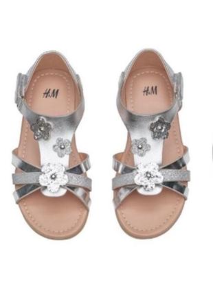 Босоножки h&m сандали h&m на девочку 26/27 размер, босоніжки h&m сандалі для дівчинки 26/27 розмір;