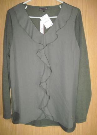 Новая зеленая стрейч. блузка "jbc" р.xl3 фото