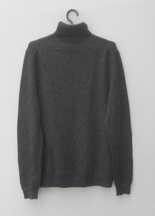 Базовий сірий м'який вовняний светр із горлом asos2 фото
