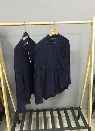 Сорочка zara, рубашка зара, сорочка з додаванням льону