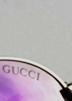 Очки в стиле Barron gucci капли унисекс солнцезащитные зеркальные поляризированые фиолетовые10 фото