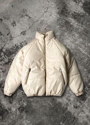 Трендовая мужская зимняя куртка на силиконе с воротником стильная1 фото
