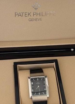 Часы наручные в стиле patek philippe silver-black3 фото