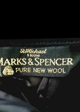 Новая винтажная шерстяная 100% lana wool миди юбка карандаш marks and spancer