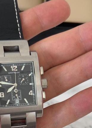 Часы мужские в стиле montblanc silver-black