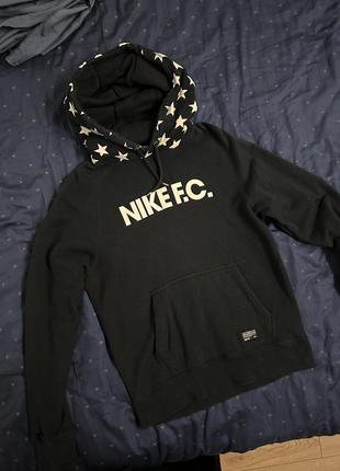 Черный худи nike f.c оригинал лимитированая коллекция1 фото