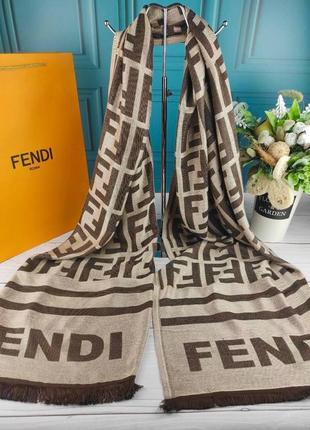 Шарф палантин хустка в стилі fendi фенді