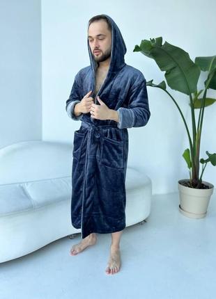 Чоловічий теплий халат, махра4 фото