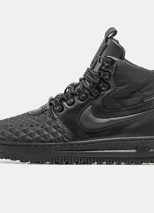 Мужские кроссовки с мехом nike lunar force duckboot 17 black fur