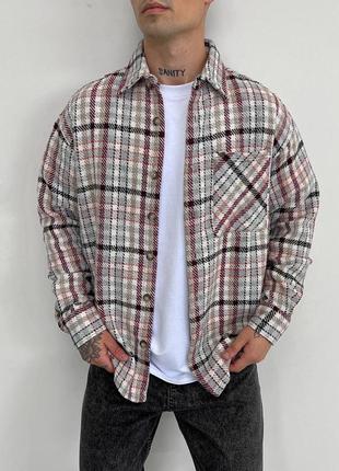 Мужская байковая оверсайз рубашка 😍